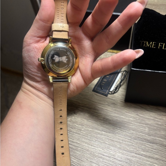 Ted Baker Black and Gold Floral Watch - Picture 10 of 10